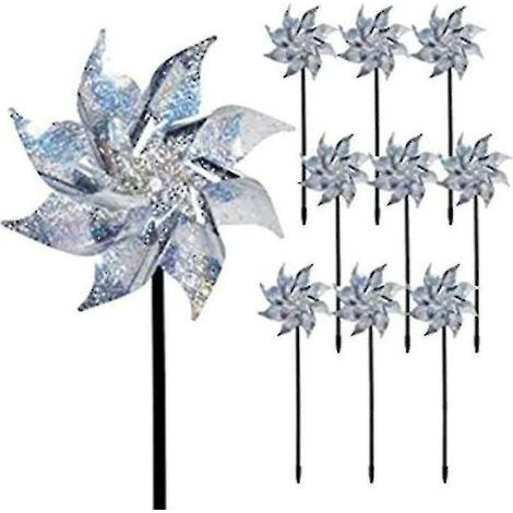 10 Stück Windmühlen-reflektor Vogelabwehr, Reflektierende Windmühle Zur Vogelabwehr