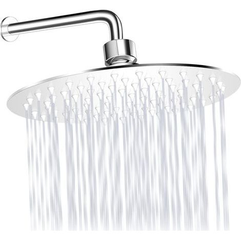 Regenduschkopf, 20 Cm Rund, Duschkopf Aus 304 Edelstahl Mit Anti-verstopfungs-silikongel
