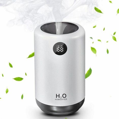 Luftbefeuchter, Tragbarer Luftbefeuchter Mit Frischem Nebel, 500 Ml, Batteriebetrieben, Usb-luftbefeuchter Für Auto Und Büro Mit Einstellbarem Nebelmodus, Led-nachtlicht, Automatische Abschaltung
