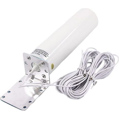 Omnidirektionale 4g Lte Wlan-antenne, 12 Dbi – Kabellänge 5 M – Crc9-stecker (männlich) – Kompatibel Mit Routern B315, E8372, E3372