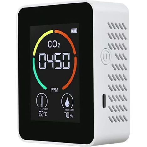 Co2-detektor, Temperatur- Und Luftfeuchtigkeitsmesser, Luftqualitätsprüfer, Kohlendioxid-monitor, Temperaturmonitor
