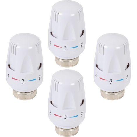 4 Stück Thermostatköpfe, Thermostatventil Für Heizkörper, Ersatz-heizkörperventilkopf, Heizkörperthermostatventil M30 X 1,5, Thermostatkopf Für Heizkörper Für Zuhause Und Büro