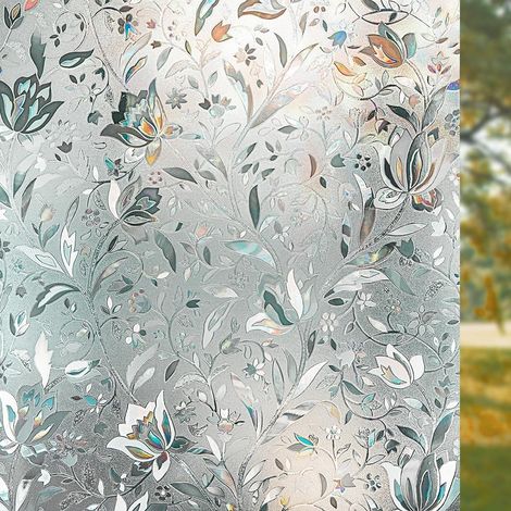 Tulpenförmige Fensterfolie, 40x100 Cm, 1 Blatt, Für Wohn-, Büro- Und Wohnzimmerfenster