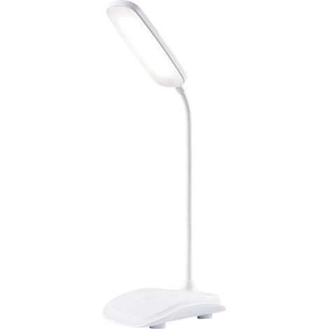 Jeffergarden Led-schreibtischlampe, Augenschonende Tischleuchte Mit 3 Farbmodi Und Stufenloser Dimmfunktion, Touch-bedienung, Ideal Für Schlafzimmer Und Nachttisch, Weiß