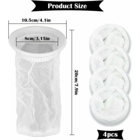 Set Aus 4 Regenwasserfiltern Für Ibc-container Mit 1000 Litern, Aus Nylon Mit Anschluss Für Ibc-deckel