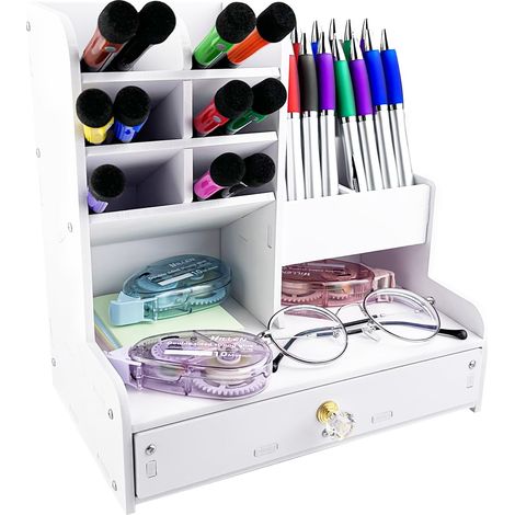 Blanc Stylo Organizer, Stifthalter Für Kinder Am Schreibtisch, Stiftbox, Aufbewahrungsstütze Für Büro, Zuhause Und Schule