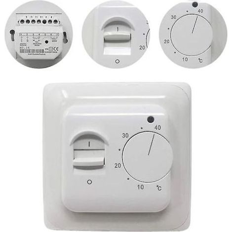 Manueller Thermostat Für Elektrische Fußbodenheizung Mit Sensor, 220 V Ac, 16 A, Mechanische Temperaturregelung Für Fußbodenheizung