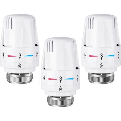 3er-pack Thermostatköpfe Für Heizkörper, Thermostatkopf, Anschluss M30 X 1,5, Intelligenter Thermostatkopf Für Smart-thermostat Und Zentralheizungssystem