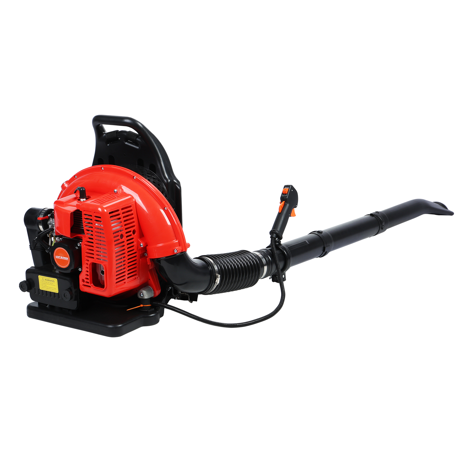 Fianao – Rucksack-laubbläser – 63cc Zweitakt Benzinmotor, 665 Cfm, Ergonomische Gurte, Für Laub, Staub & Schnee, 180 × 50 × 45 Cm, Rot