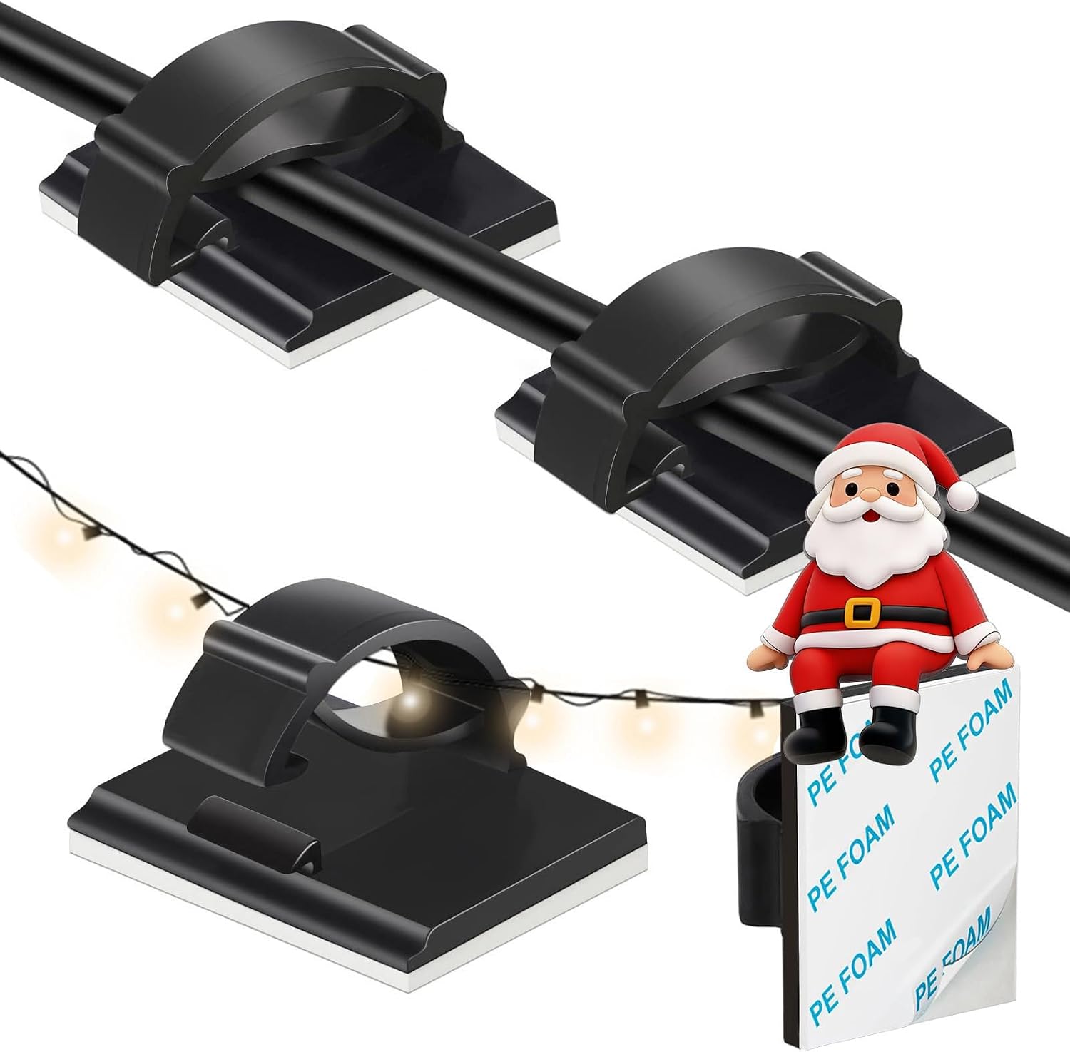 Set Von 50 Befestigungsclips 0 Mm Schwarz Im Häuslichen Bereich – Sicher Und Komfortabel In Der Handhabung –