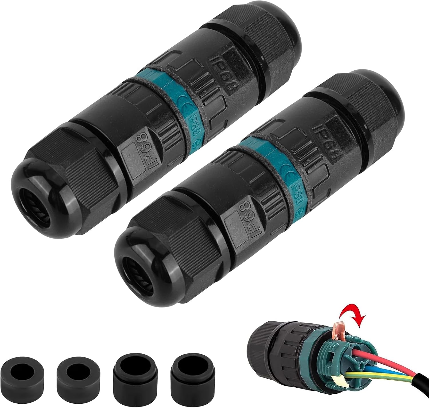Ip68 Wasserdicht Electrical Connector 3 Wires Cable Connection Wasserdicht Verbindung Box Outdoor, Wasserdicht V665b