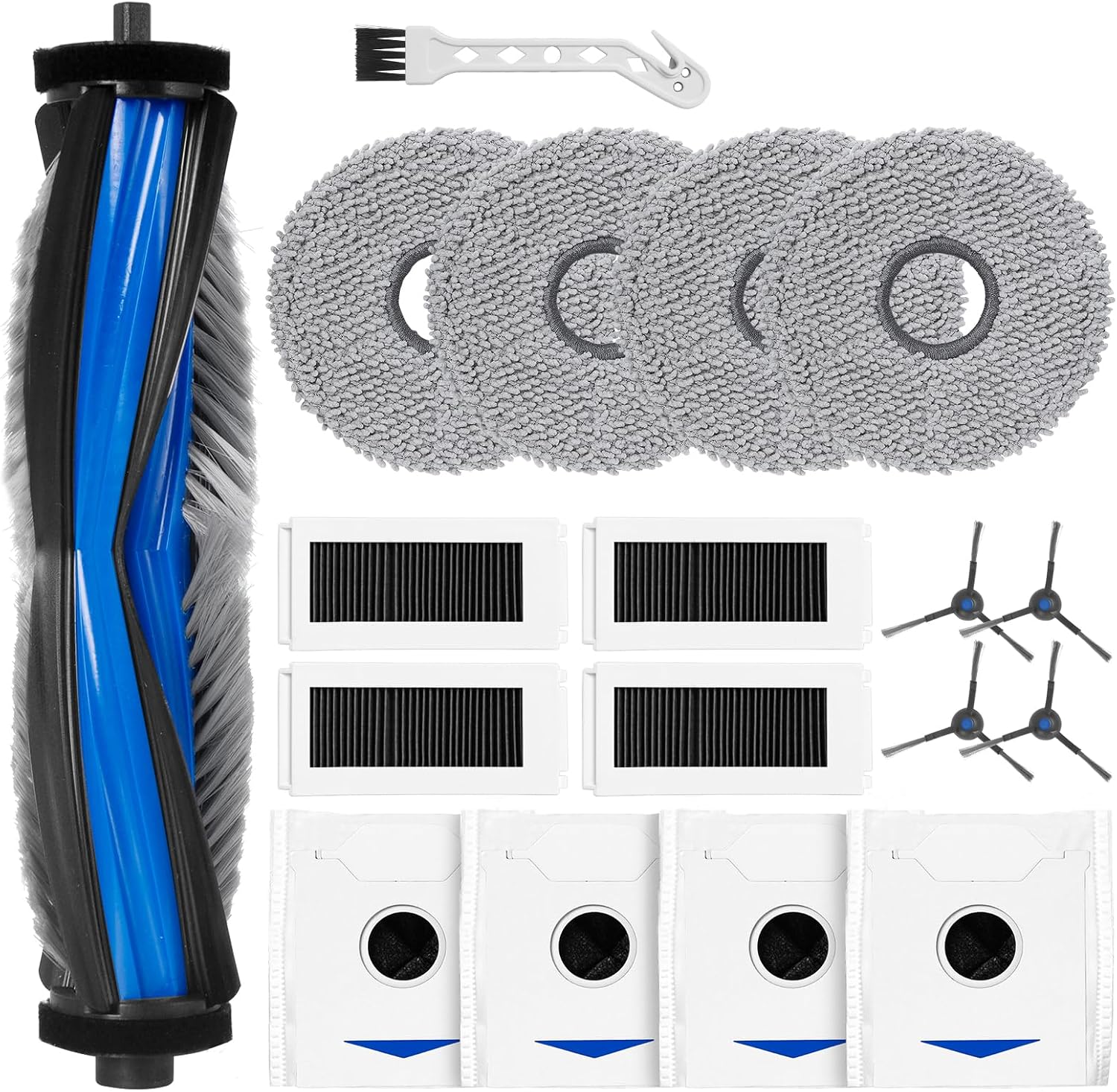 18 Set D'Zubehör Für Ecovacs Deebot N30 Pro / N30 Omni / N30 Pro Omni Roboter Staubsauger, 1 Bürste Principale, V967b