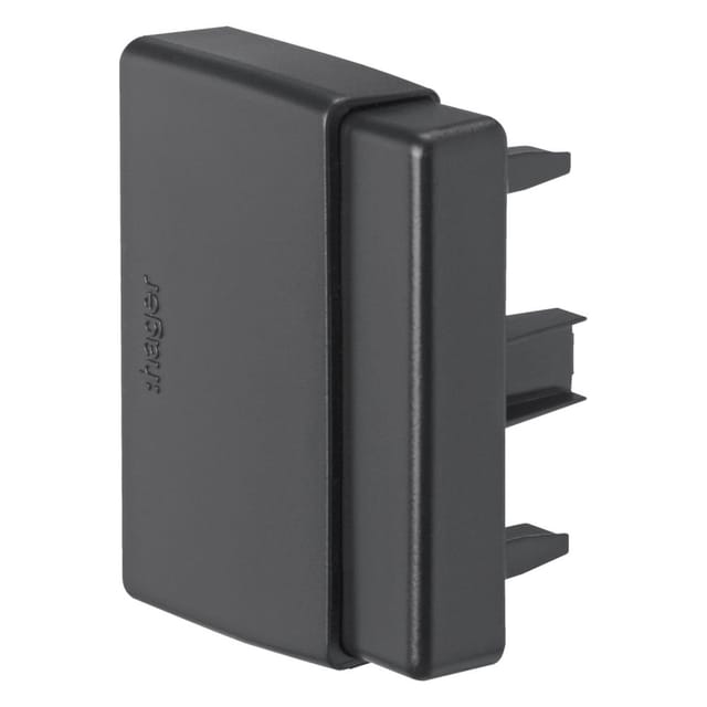 Hager Endstück Einstellbar Halogenfrei Zu Lf (30,40,60)x60mm Graphitschwarz