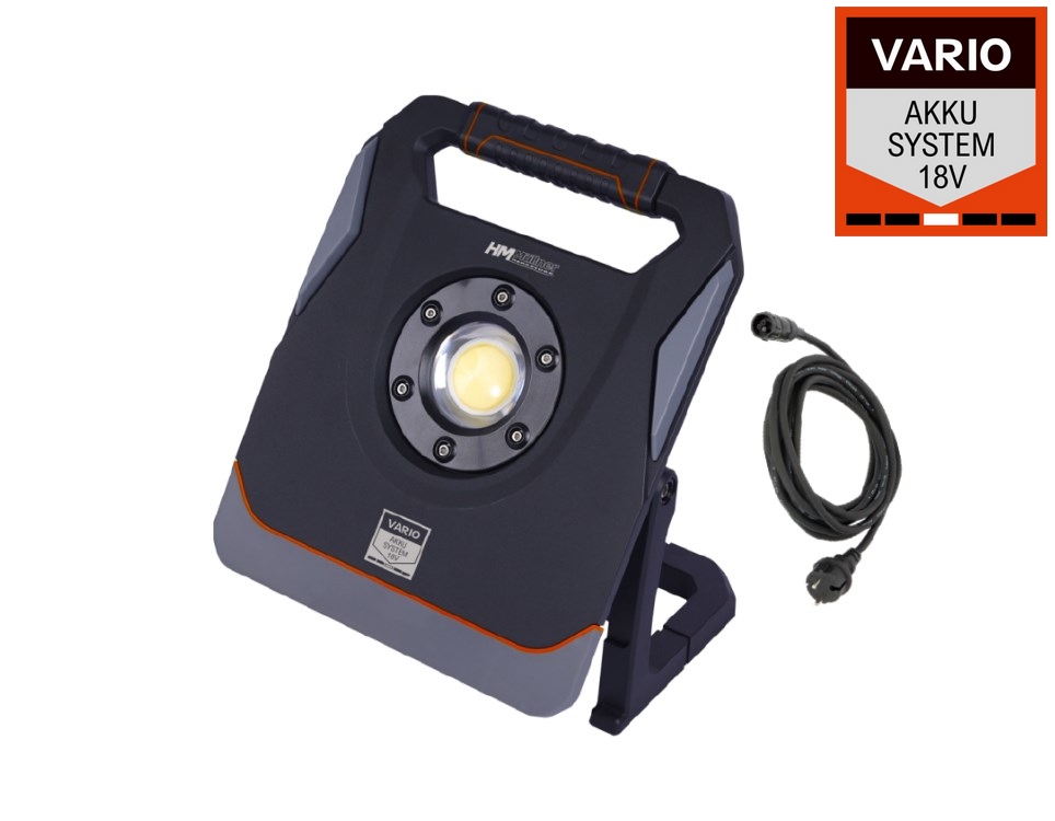 Hm Müllner Led Hybrid Arbeitsleuchte Vario Akku L700-w65 Makita Bosch Flex Metabo