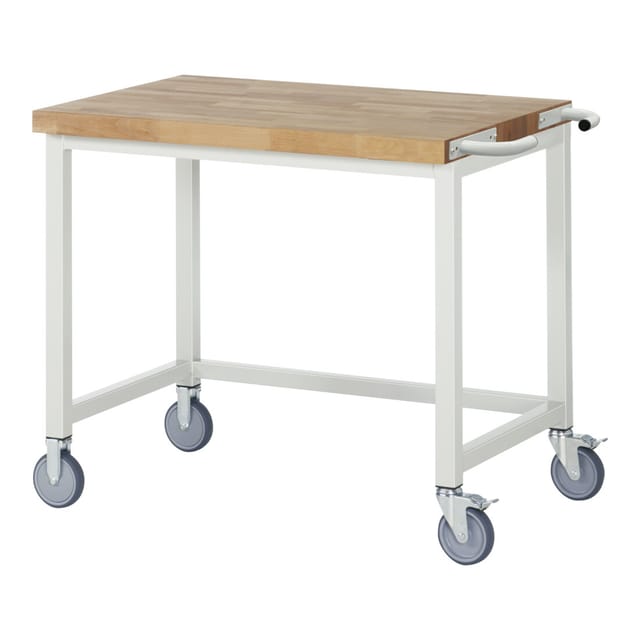 Fahrbare Werkbank mit Querstrebe BxTxH 1000x700x880mm - RAU