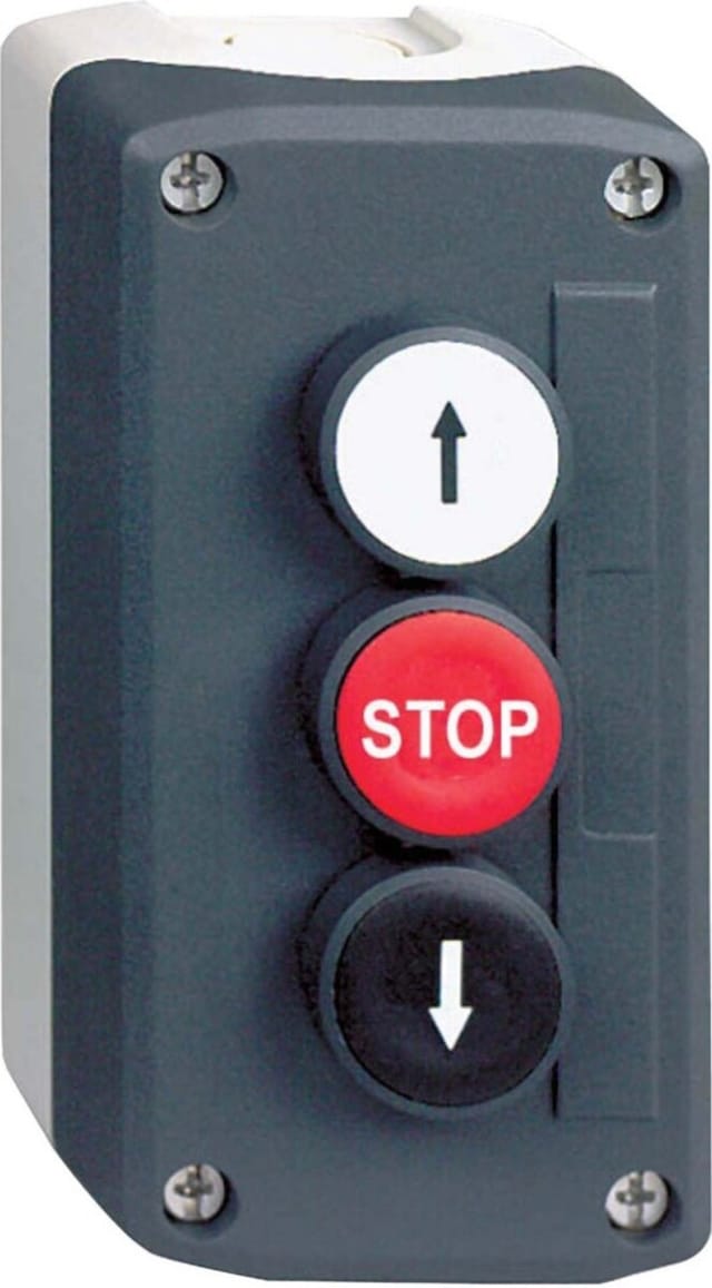 Schneider Electric AUFBAUGEHÄUSE M. 3 DRUCKTASTER (XAL-D326 AUF-STOP-AB)