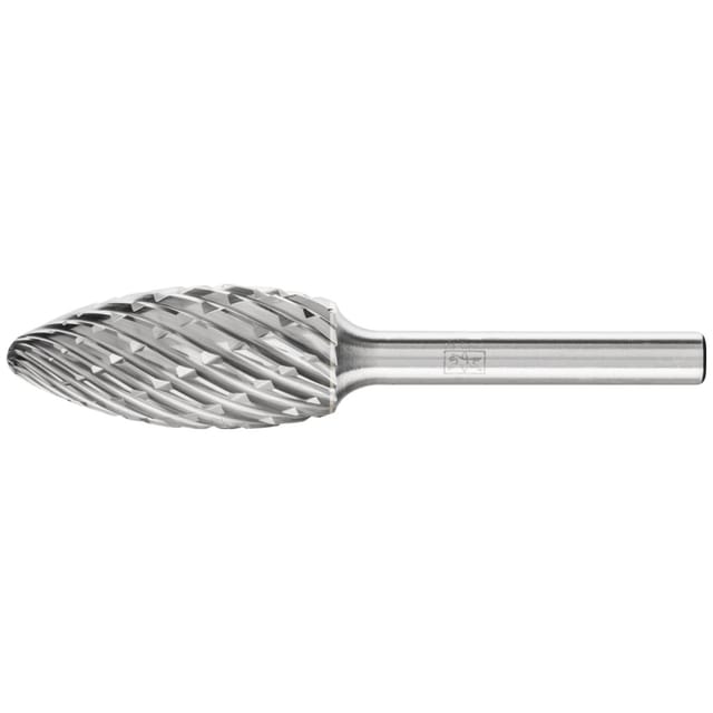 PFERD TOOLS Hartmetall Hochleistungsfrässtift STEEL Flamme B Ø 16x35 mm Schaft-Ø 6 mm für Stahl