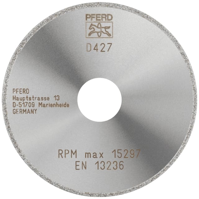 PFERD TOOLS Diamant-Trennscheibe D1A1R 100x2,0x22,23 mm D427 (grob) durchgängiger Belag für GFK/CFK