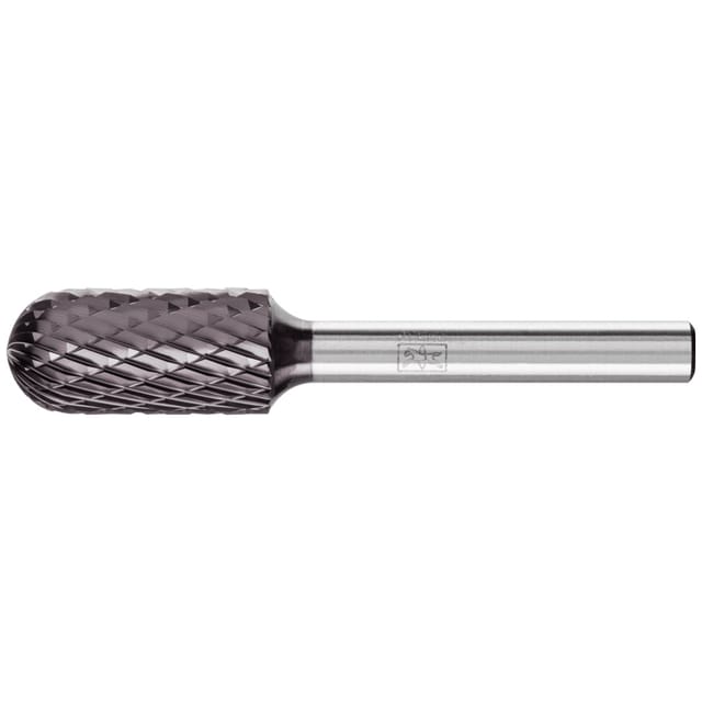 Hartmetall Frässtift Walzenrund wrc ø 12x25mm Schaft-Ø 6mm Z3P universal mittel kreuzverzahnt hicoat - Pferd