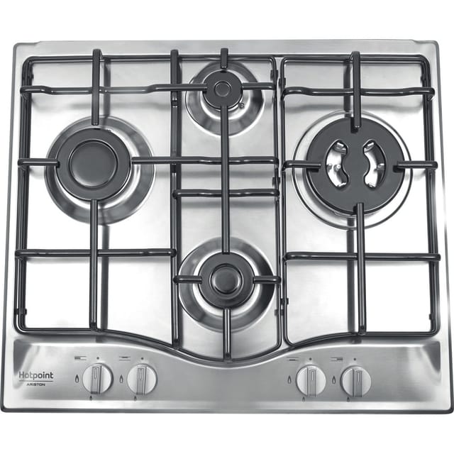 Hotpoint PCN 642 T/IX/HAR Edelstahl Integriertes 60 cm Kochfeld de Gas 4 Zone(n)