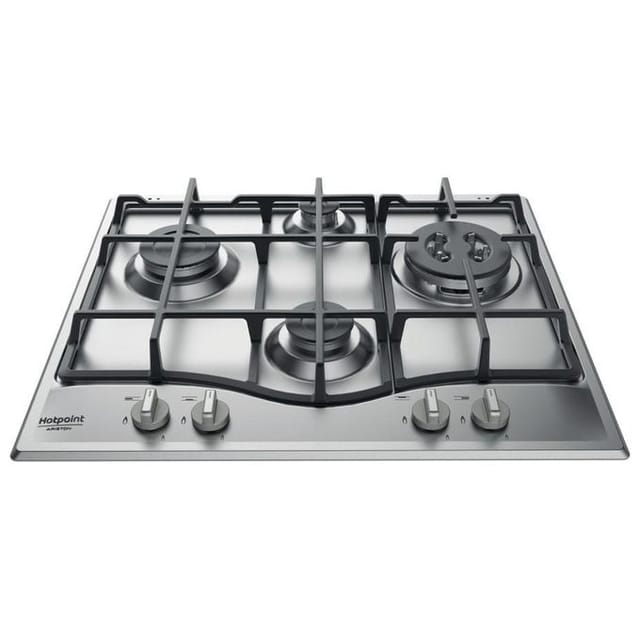 Hotpoint PCN 641 T/IX/HAR Einbau-Gaskochfeld, 60 cm, 4 Brenner