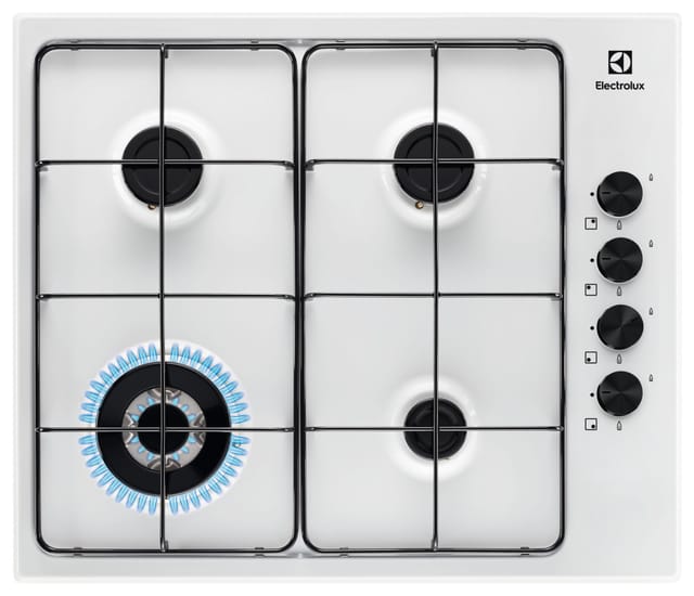 Electrolux EGS6414W Kochfelder White Integriertes 60 cm Kochfeld de Gas 4 Zone(n)