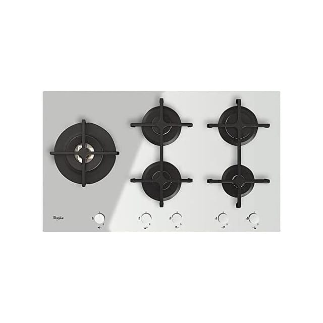 Whirlpool GOA 9523/WH Einbau-Gaskochfeld, 90 cm, 5 Brenner, weiß