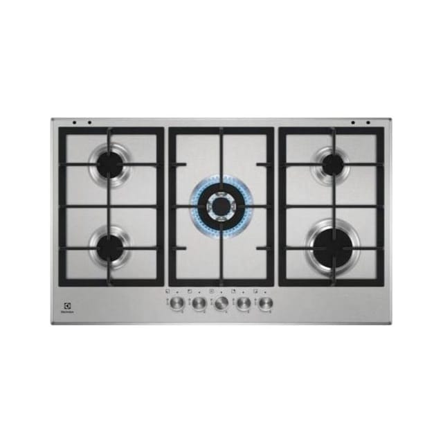 Electrolux KGS9536SX, Edelstahl, eingebaut, 90 cm, Gas, 5 Brenner