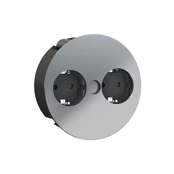 BACHMANN Bachmann TWIST Innenraum 2AC-Ausgnge 2m Chrom Verlngerungskabel (931.021) (931.021)