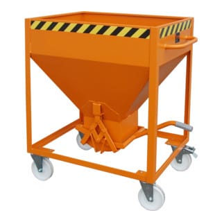Bauer Silobehälter SR 375, lackiert, Gelborange