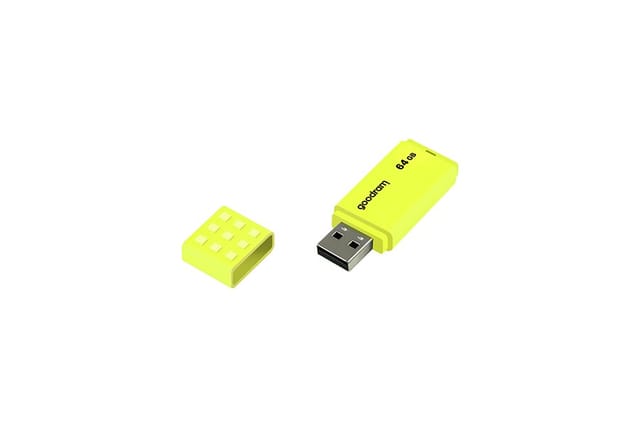 Goodram Ume2 64 GB Flash-Laufwerk – Gelb, USB 2.0