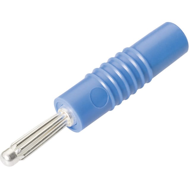 S 4000 s Büschelstecker Stecker, gerade Stift-Ø: 4 mm Blau 1 St. - Schnepp