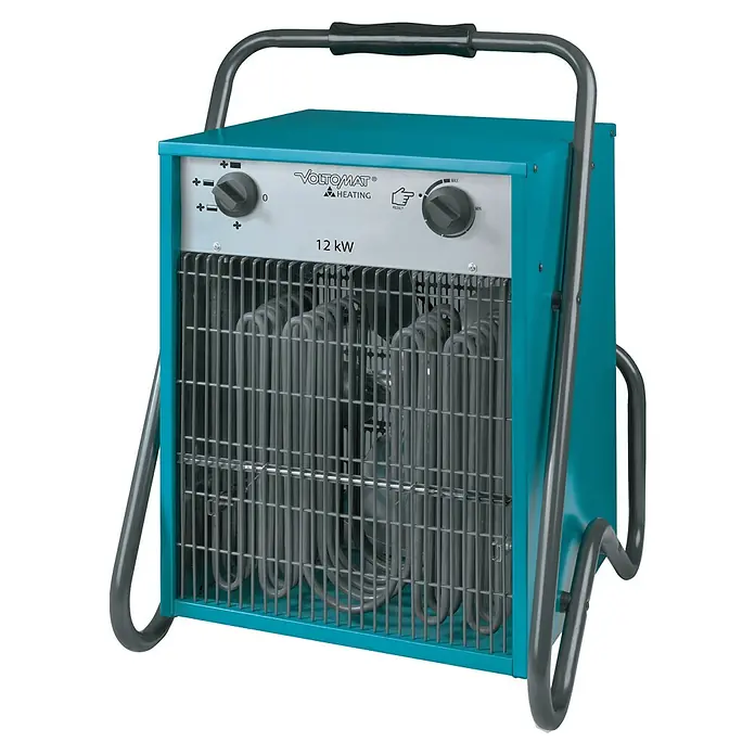 Voltomat HEATING Bauheizer (12.000 W, Nennspannung: 400 V, Grün/Schwarz, IP24)