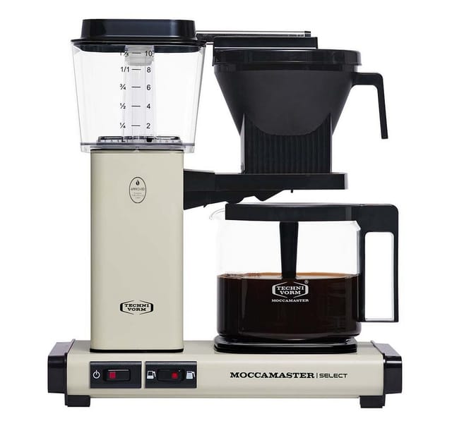 Moccamaster 53974 KBG Select Filterkaffeemaschine Aluminum 1450W 10Tassen Weiss