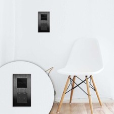 LUXUS TIME M3 Touch Lichtschalter Schwarz Silber Glas Alu Unterputz 1-4fach 230V Bild 4