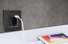 LUXUS TIME M3 Touch Lichtschalter Schwarz Silber Glas Alu Unterputz 1-4fach 230V Bild 8