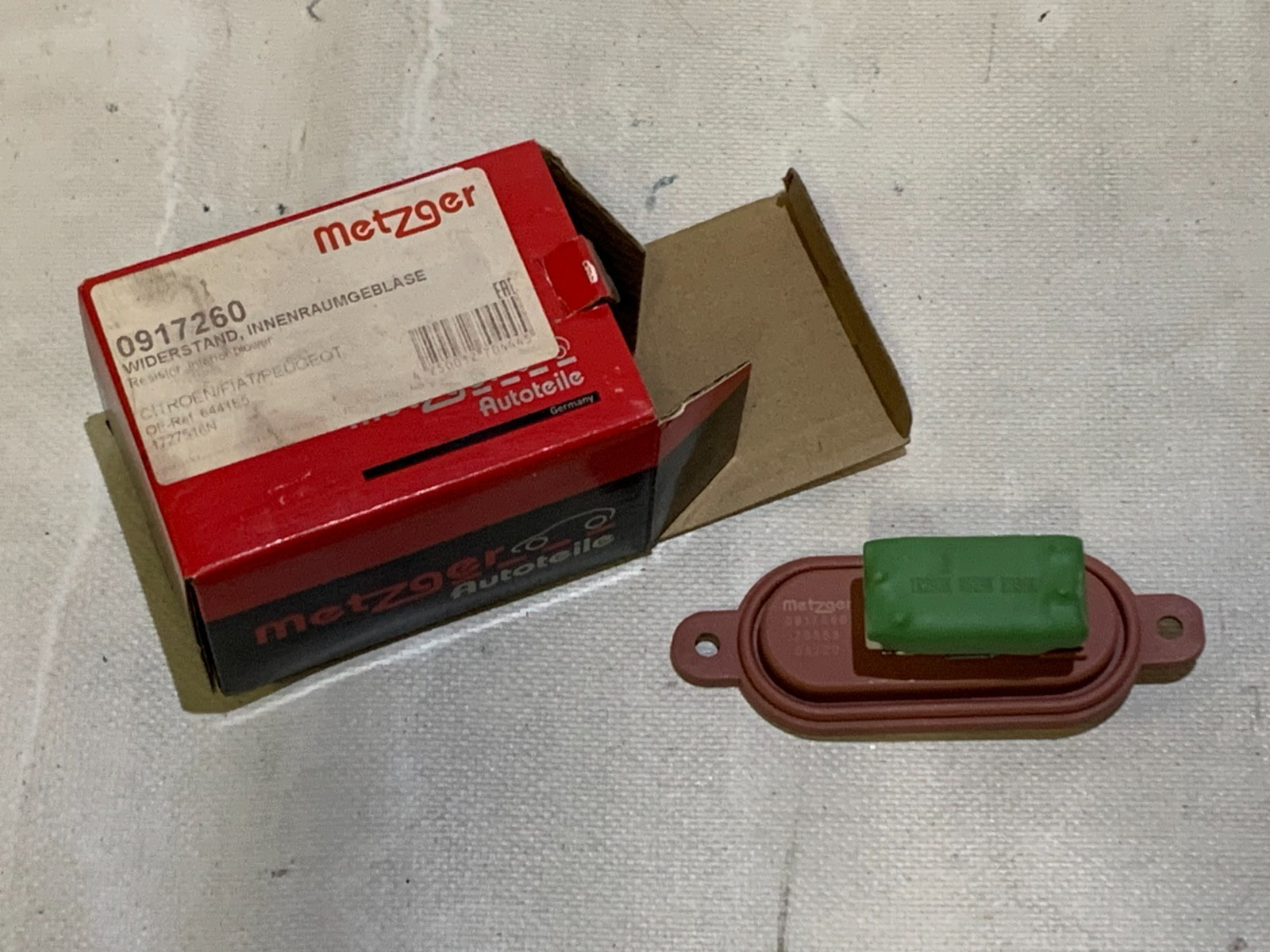 METZGER (0917260) Widerstand, Innenraumgebläse für CITROEN FIAT PEUGEOT Bild 2