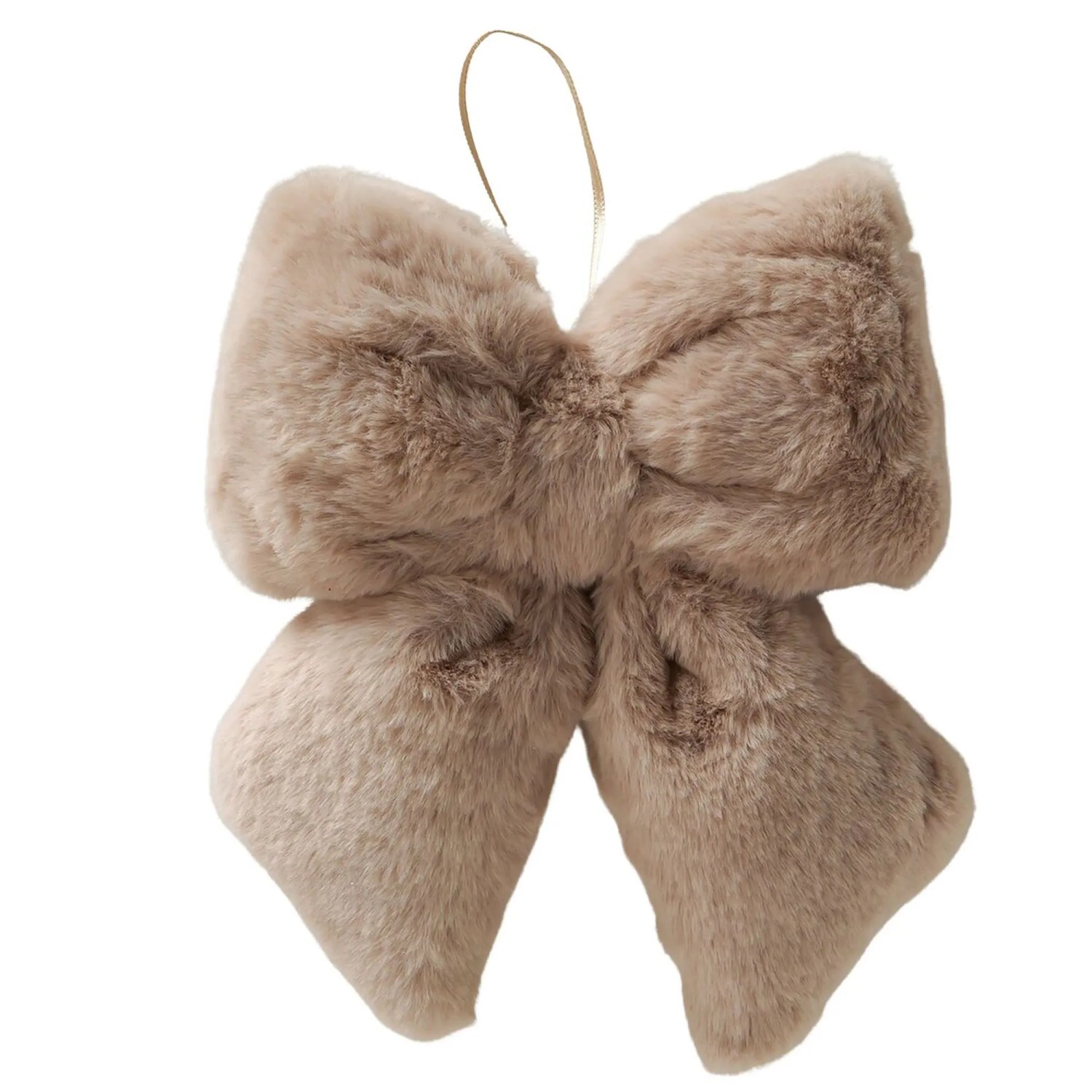 Boltze Schleife-Dekoanhänger Felly 20 cm x 24 cm Beige