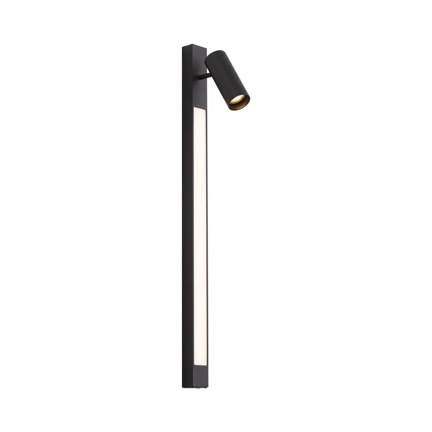 QAZQA Smarter WandSpot Schwarz Schwenkbar inkl WLAN GU10 Jackle