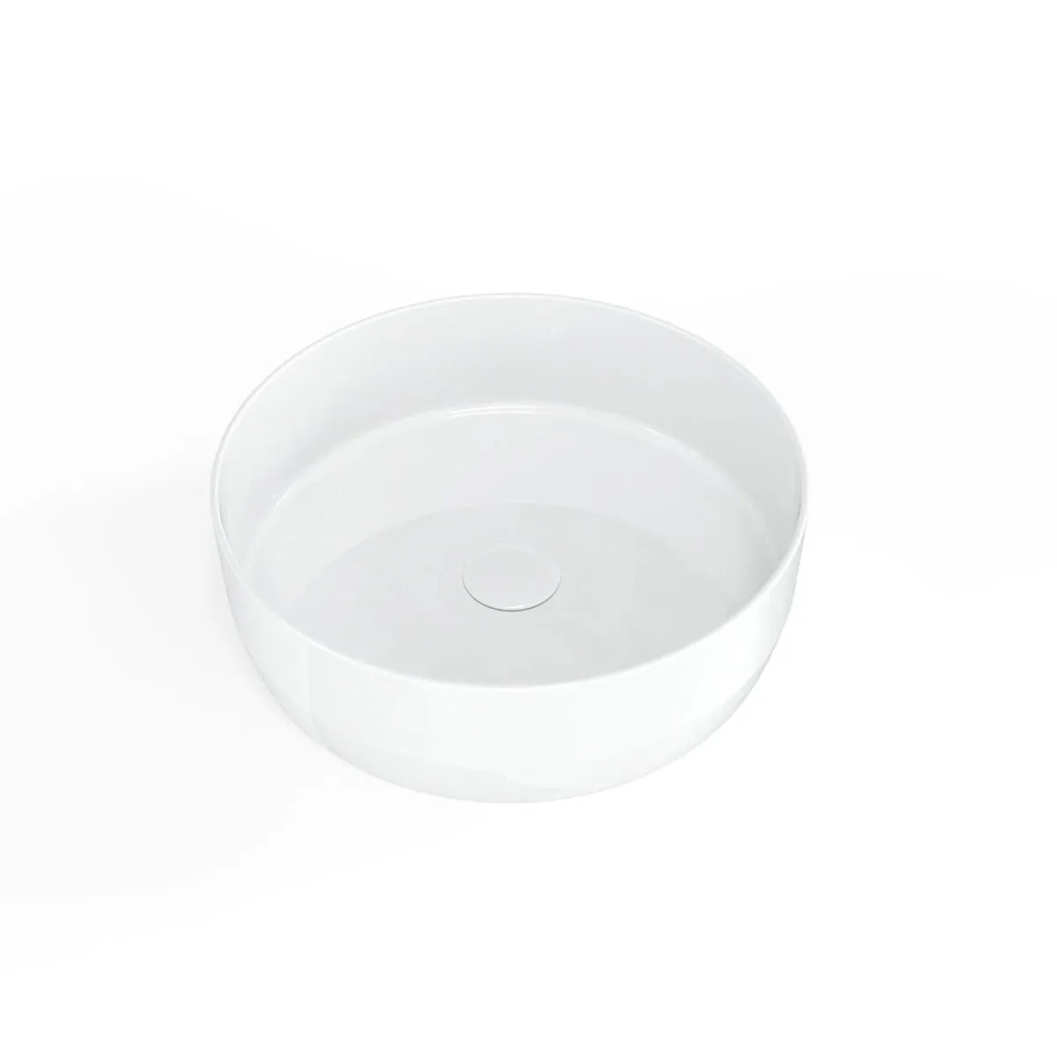 Swiss Aqua Technologies Aufsatzwaschschale Waschbecken 39CM Weiß Glänzend