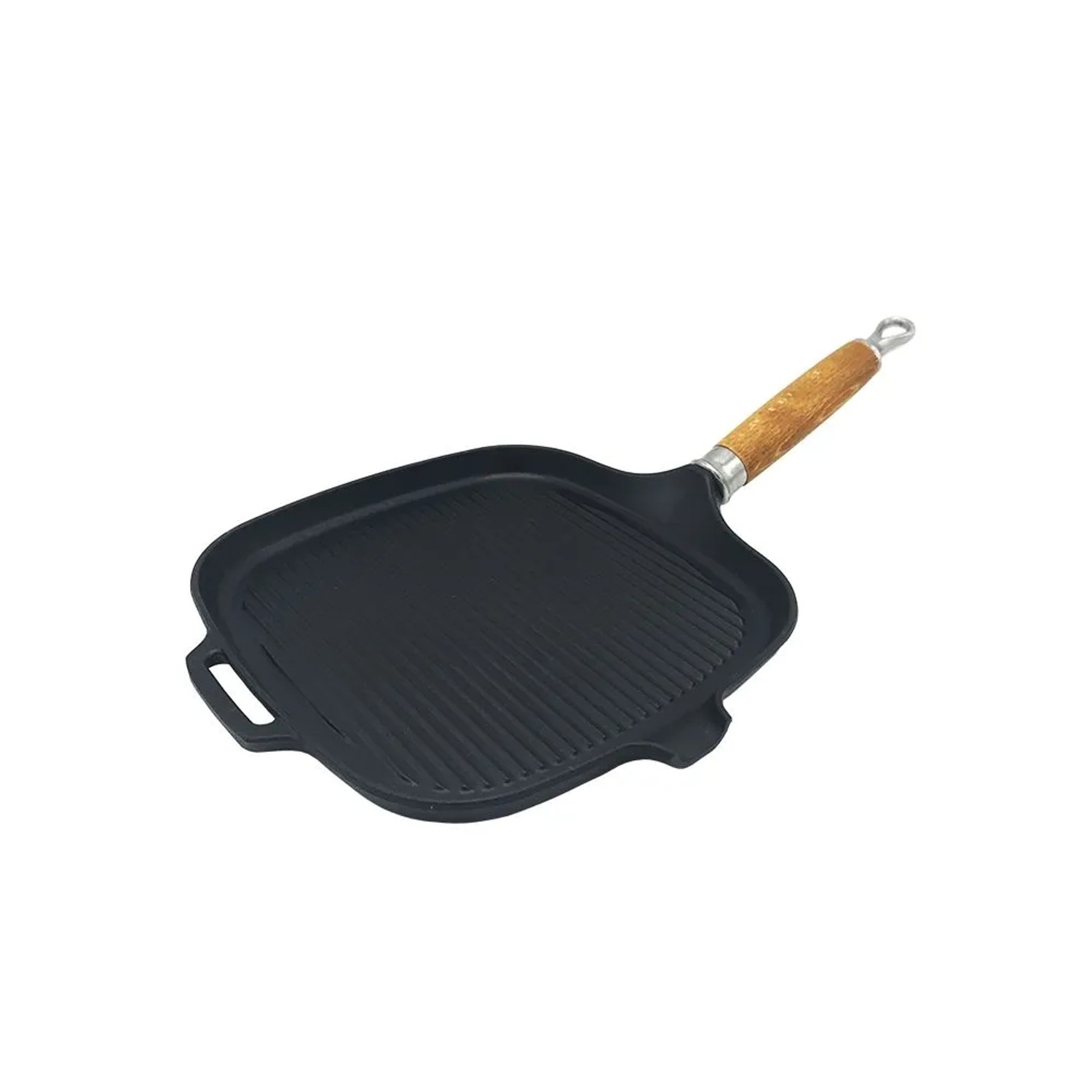 Invicta Grill Pfanne GRIL CARRE MANCHE BOIS