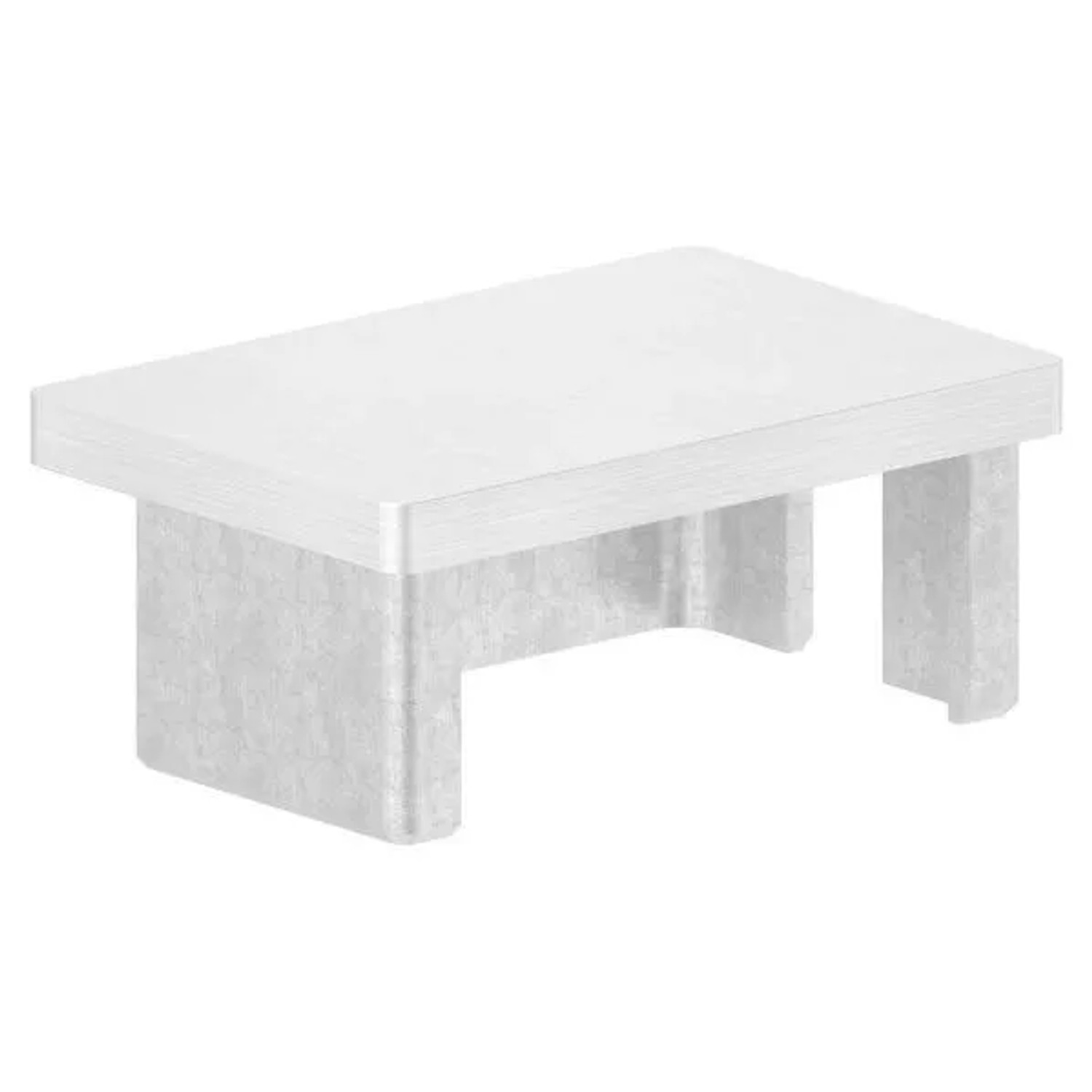 FeNau Einsteckkappe Edelstahl V2A Für Rechteckrohr 60 X 40 X 2,0 mm