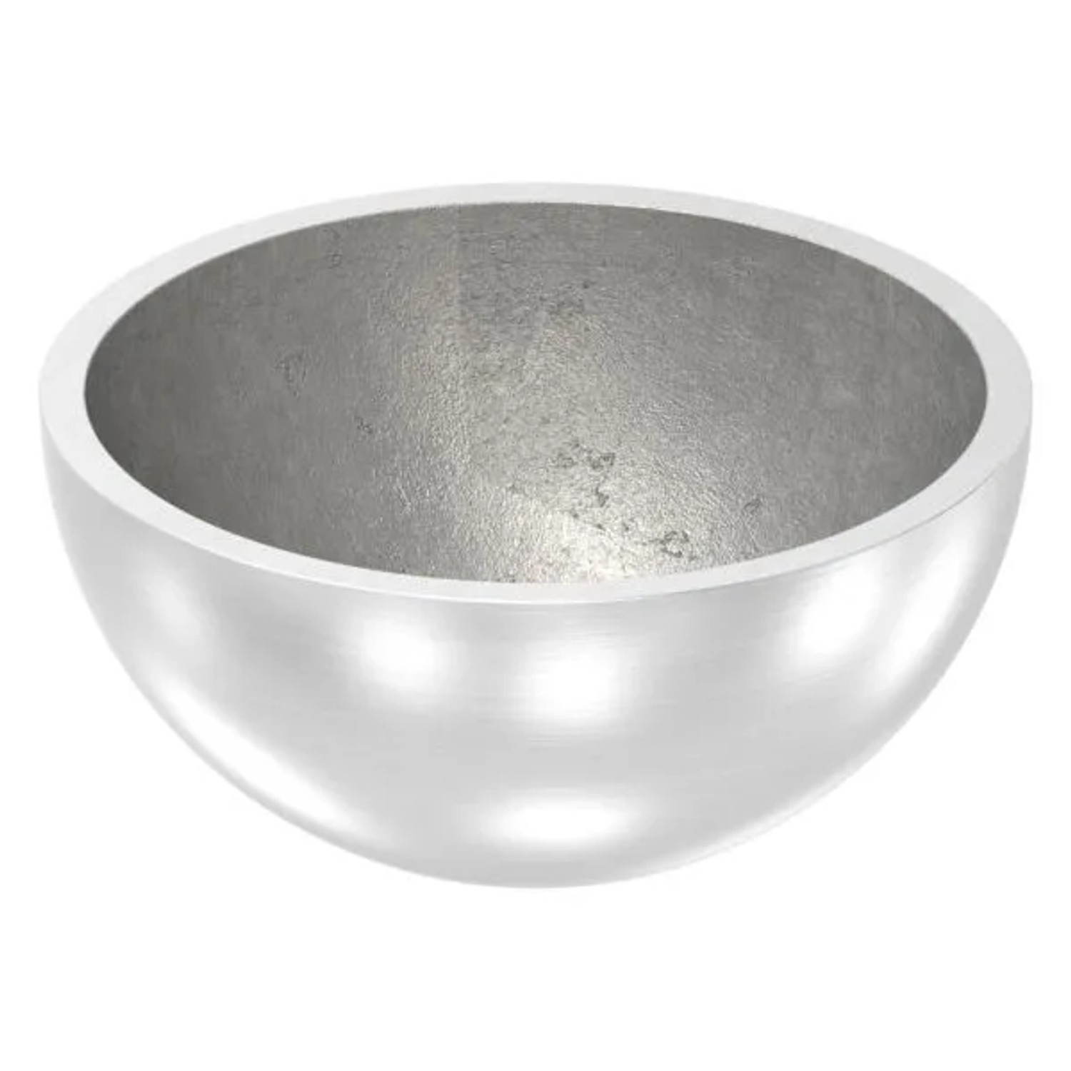 FeNau Halbhohlkugel Edelstahl V2A Ø 42,4 X 2,0 mm Mit Rundschliff