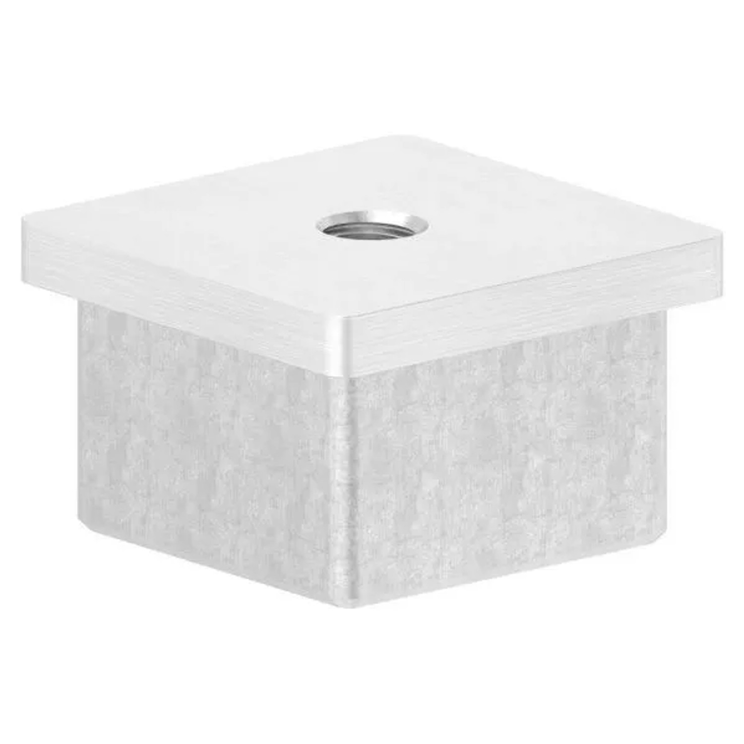FeNau Einsteckkappe Edelstahl 40 X 40 X 3,0 mm Mit M8 Gewinde
