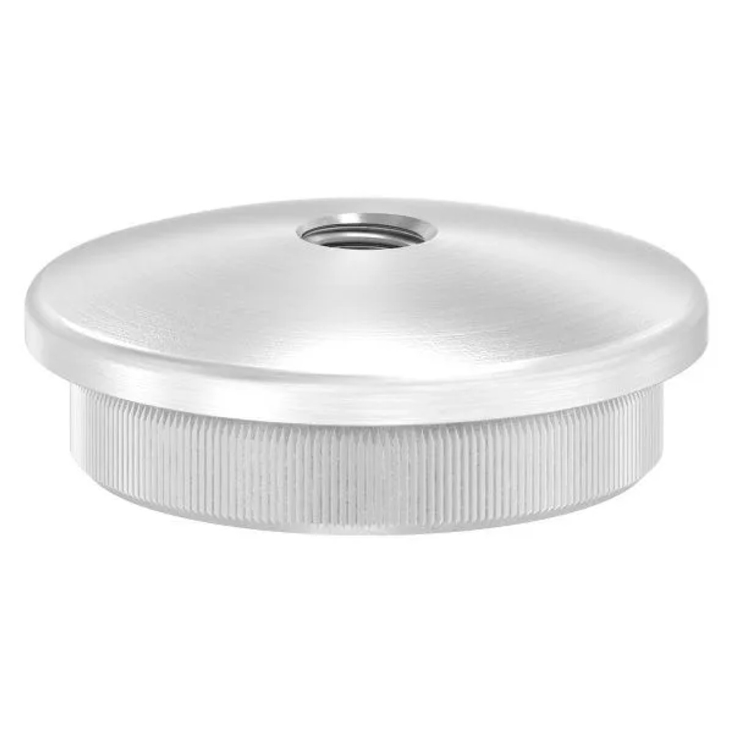 FeNau Rohrabschlussstopfen V2A Für Rohr Ø 42,4x3,0 mm M8 Gewinde Gewölbt