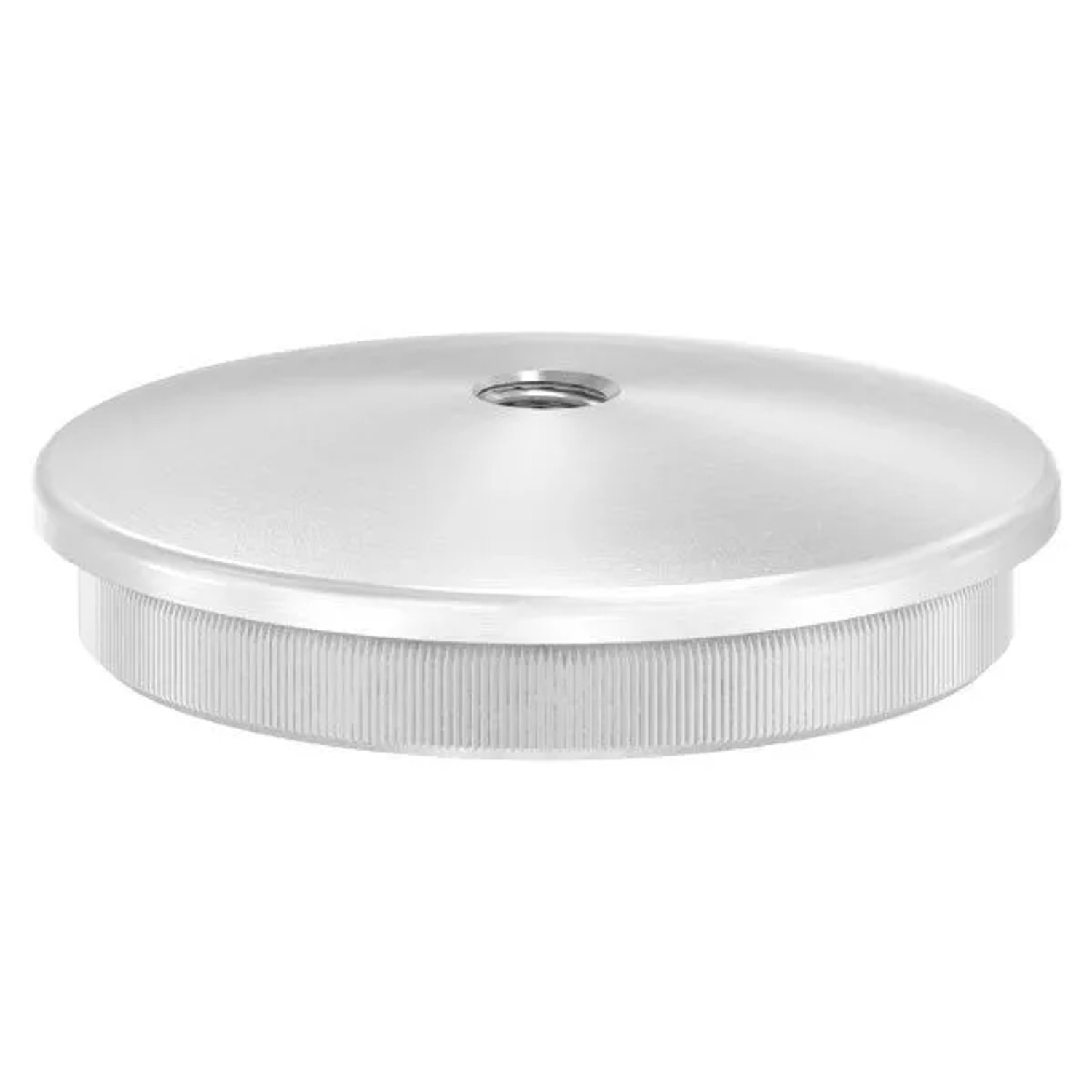 FeNau Einsteckkappe Edelstahl V2A Für Rohr Ø 60,3 X 3,0 mm Mit M8 Gewinde Gewölbt