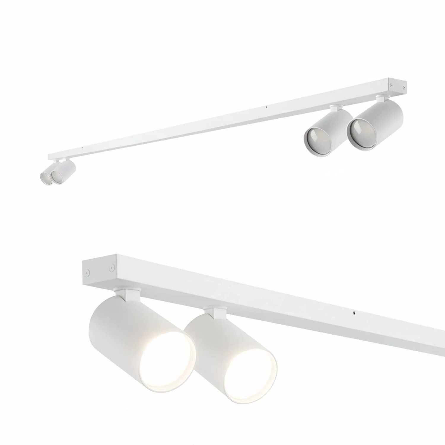 EDO Deckenstrahler GU10 4-Flammig Weiß Moderne Deckenlampe Spot Drehbar Schwenkbar MALGA LINE