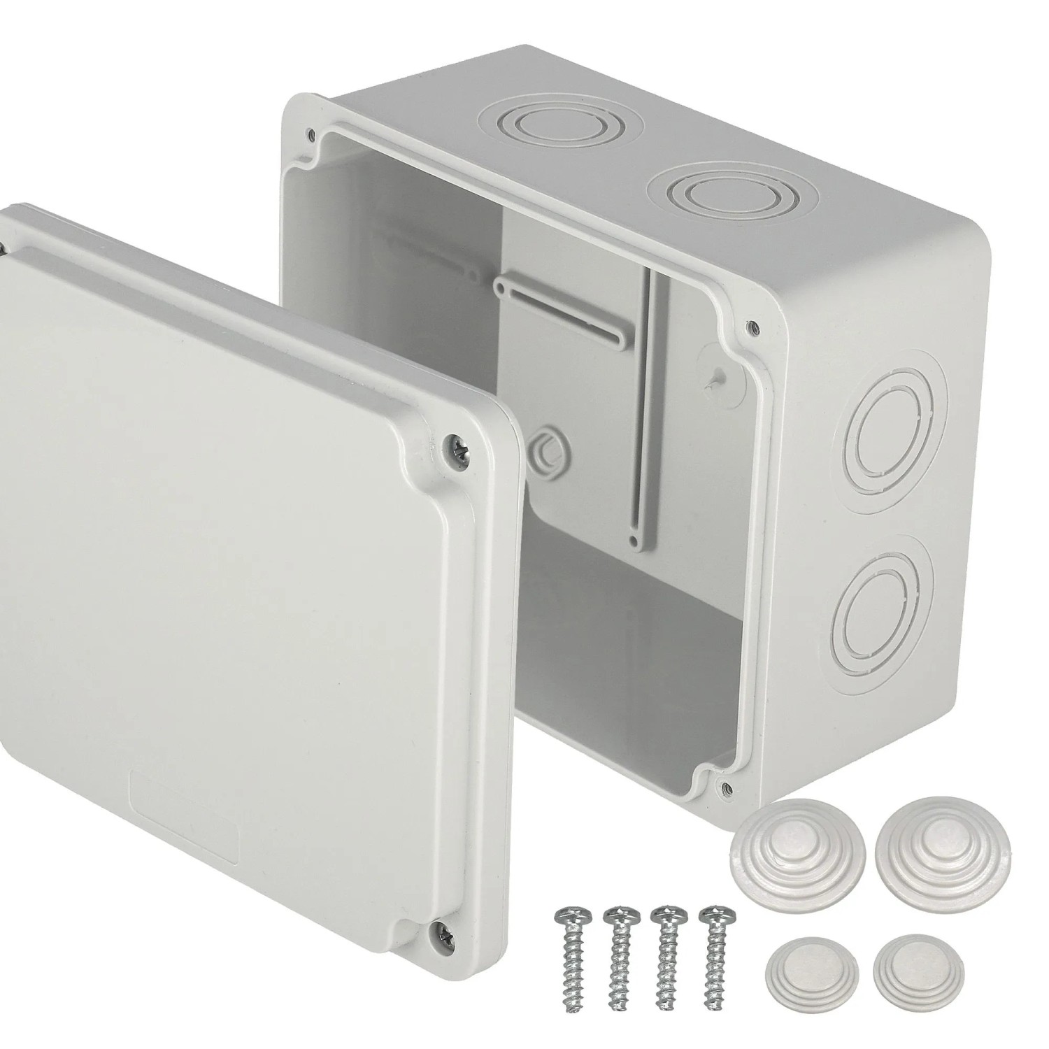 EDO Abzweigkasten Aufputz 120 x 150 x 80 mm Grau IP65 ABS