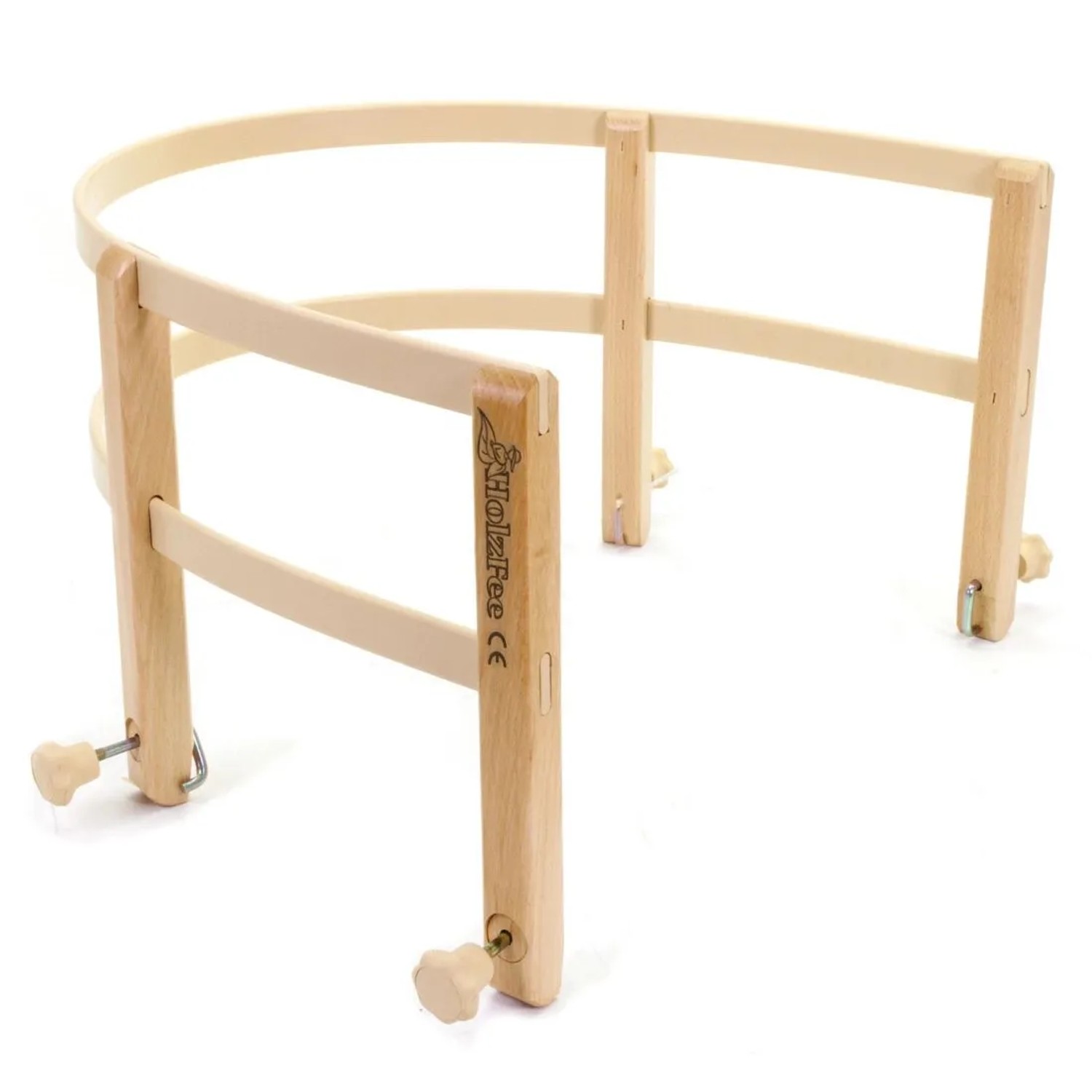 HolzFee Schlittenlehne Flexibel Lehne für Schlitten Kombiniert Buche Kunststoff Beige RL S Ecru