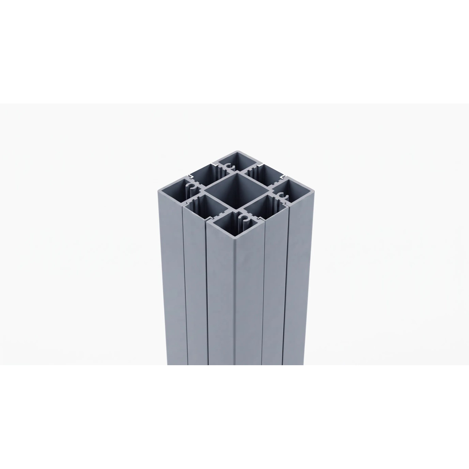 GEWA Aluminium Zaunpfosten Torpfosten 68x68 mm zum Einbetonieren